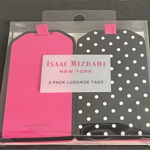 Isaac Mizrahi 2 pack luggage tags. New in box, rubber like. - Picture 1 of 4